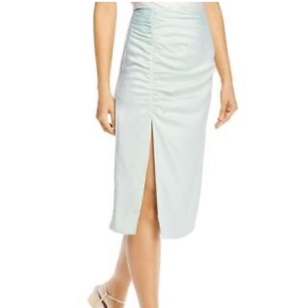 Lucy Paris Womens Ruched Midi Skirt front slid